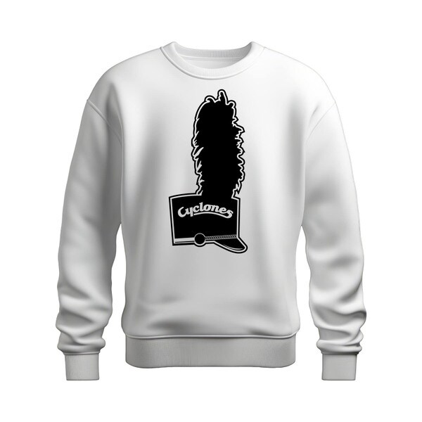 CI Sport Shako Hat White Crewneck Sweatshirt